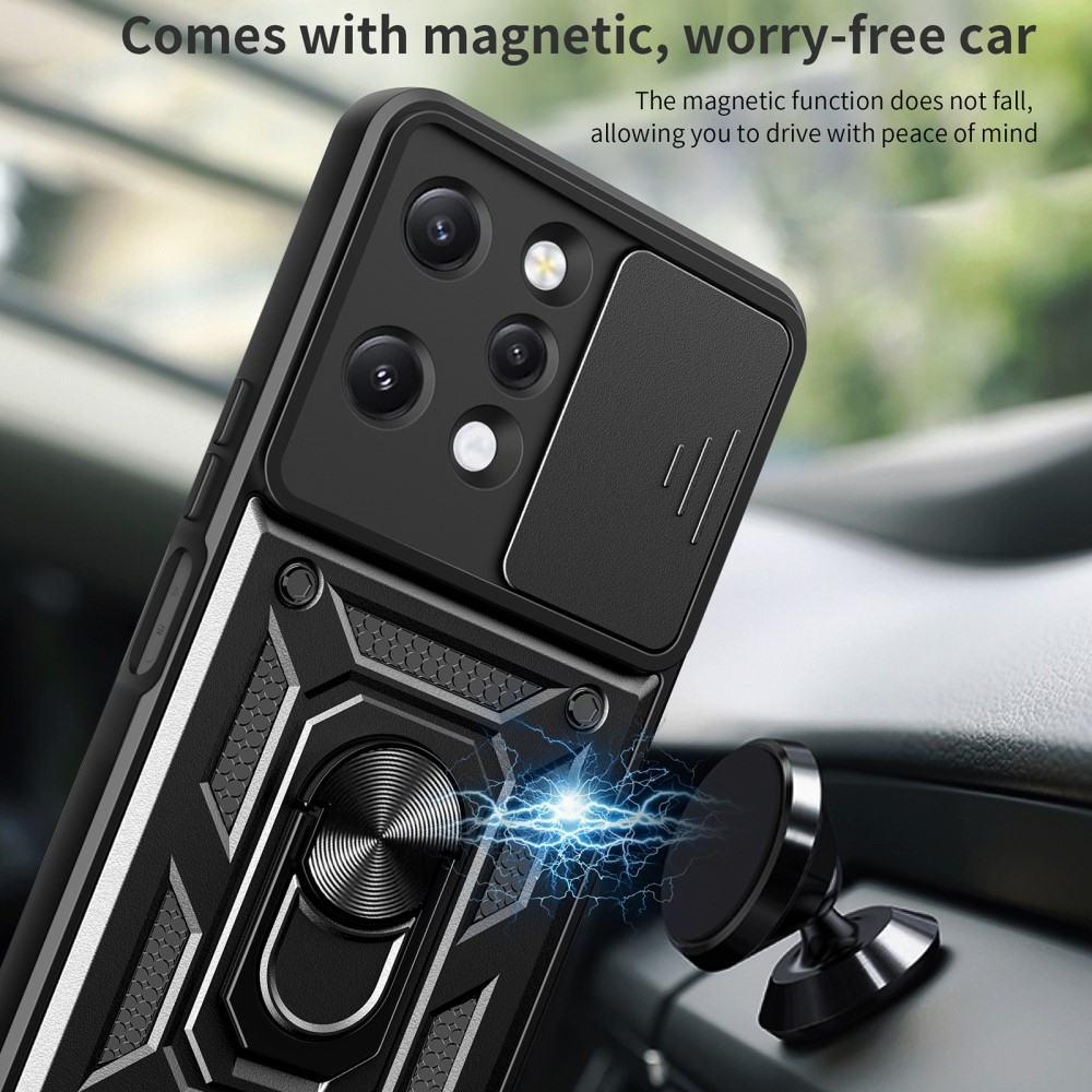 Tartós csúszásbiztos borító Xiaomi Redmi 12 4G - fekete