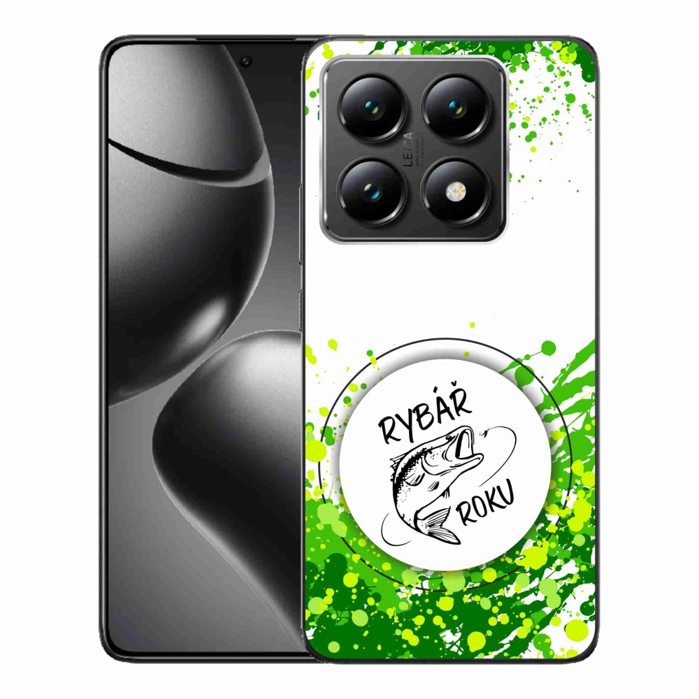 Gél borító mmCase a Xiaomi 14T-hez - az év halászának fehér háttere