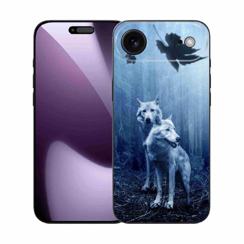 Zselés borítás mmCase iPhone 17 Air készülékhez - farkasok az erdőben