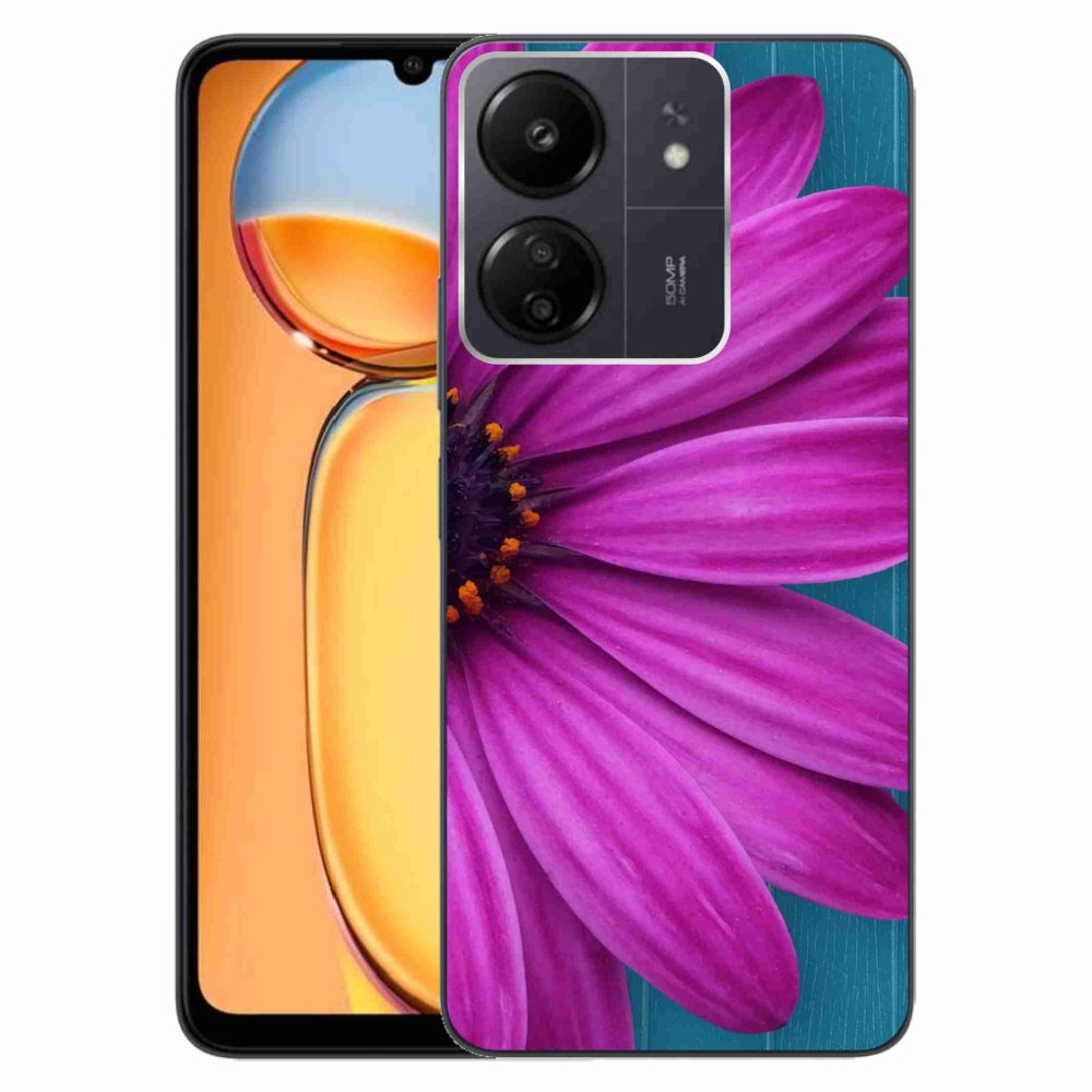 Gél tok mmCase a Xiaomi Poco C65/Redmi 13C készülékhez - lila százszorszép