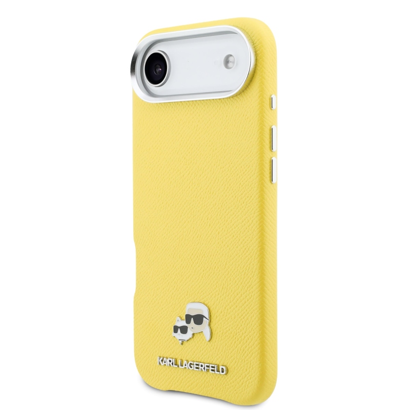 Karl Lagerfeld PU Karl és Choupette fejek Tű MagSafe hátlap iPhone Air Sárga