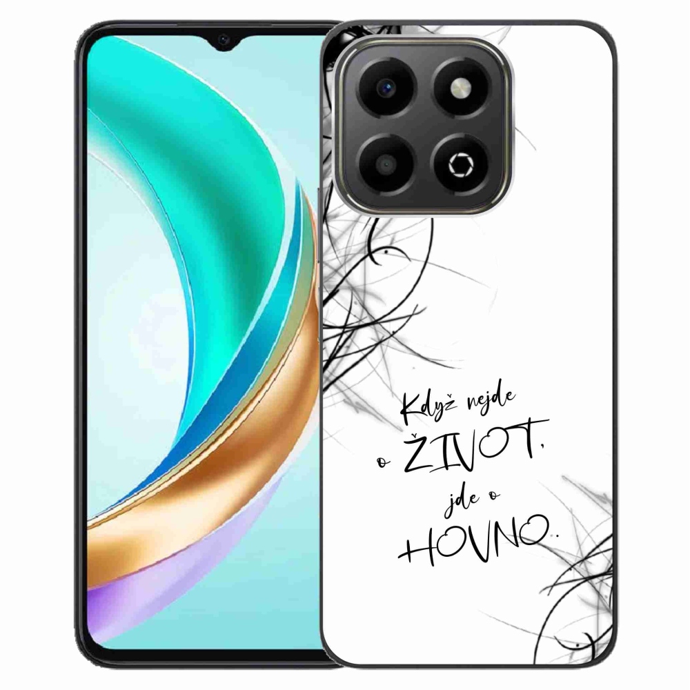 Gél borító mmCase a Honor X6b készülékhez - vicces szöveg 16 fehér háttér