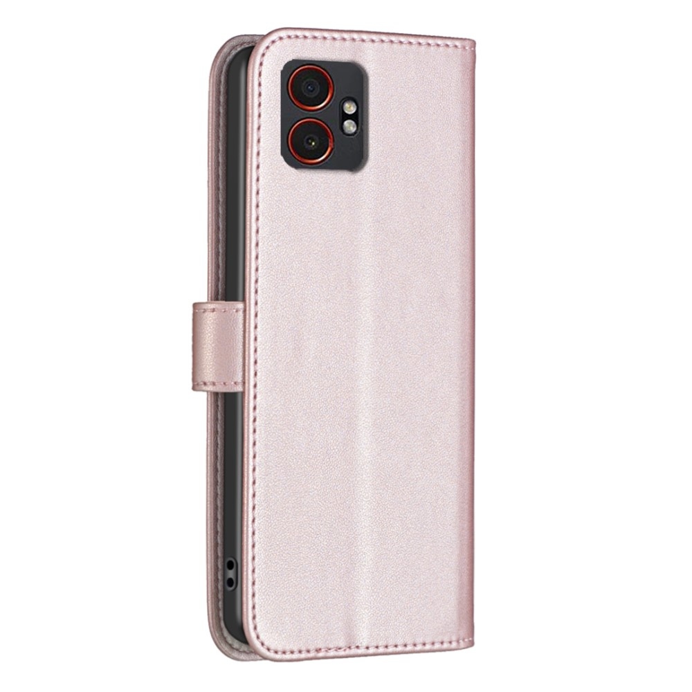 BNF könyvtáska Samsung Galaxy Xcover 7 Pro készülékhez - rózsaarany