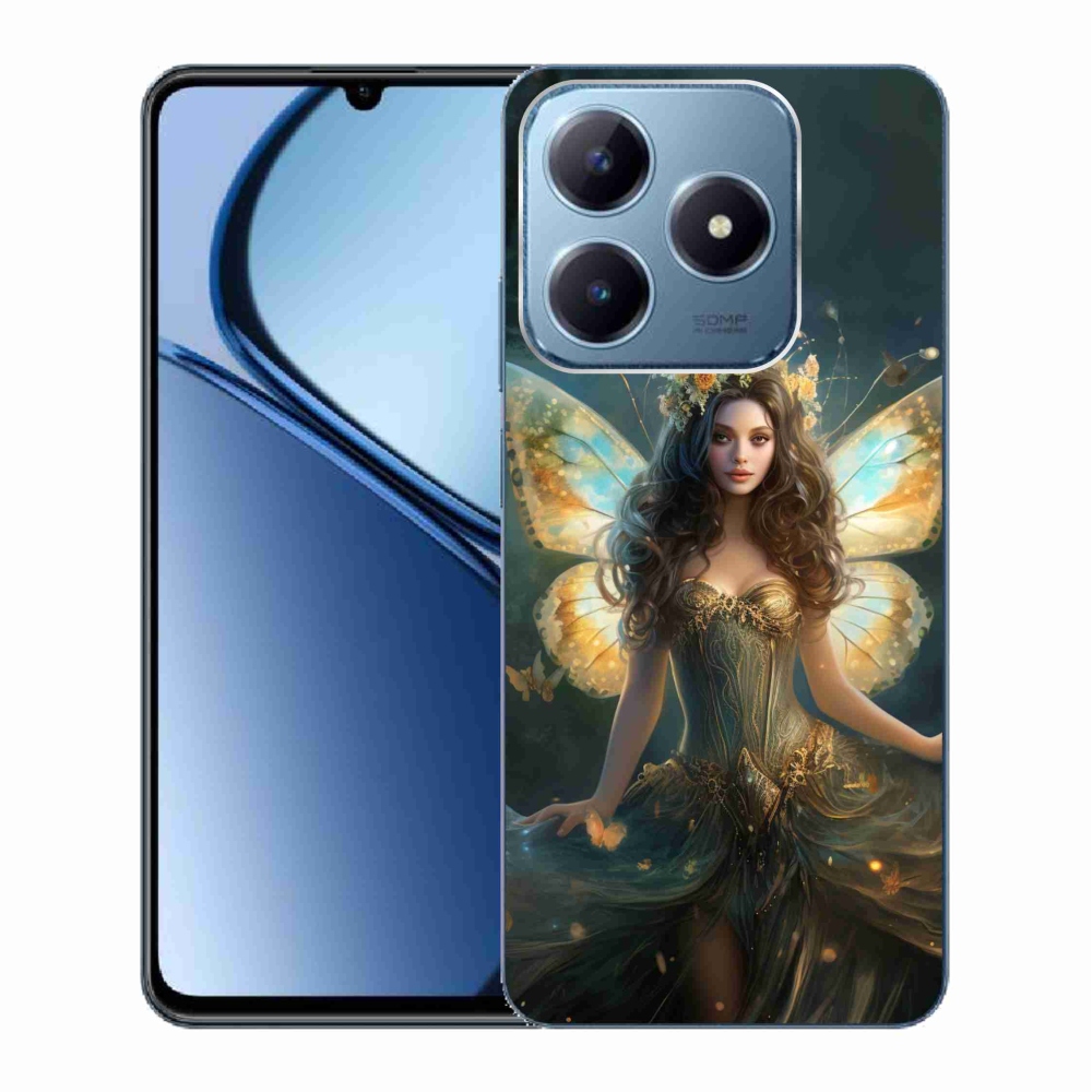 Gél borító mmCase a Realme C63-hoz - pillangó nő