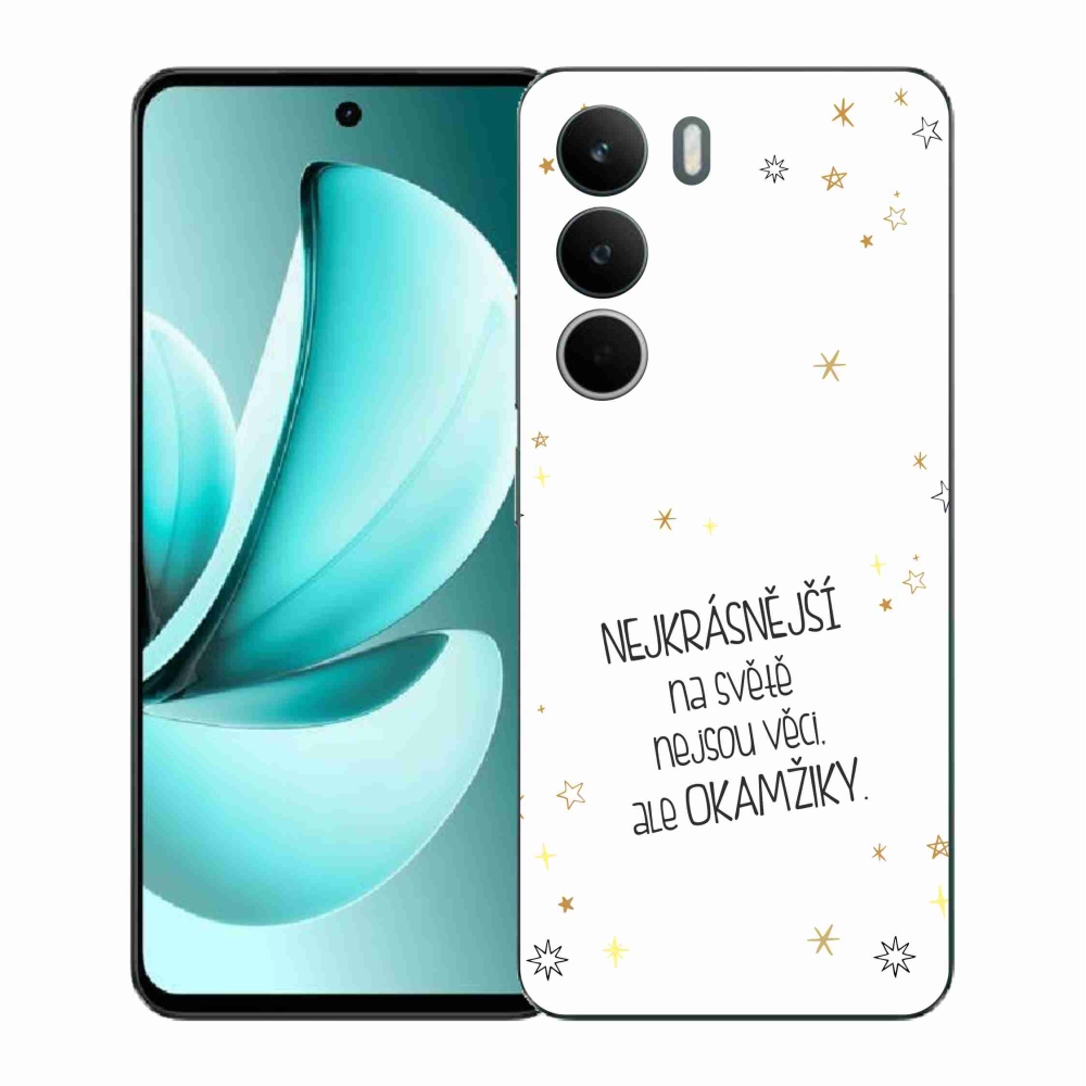 Gél borító mmCase a Realme C71 készülékhez - idézem 4 fehér háttér