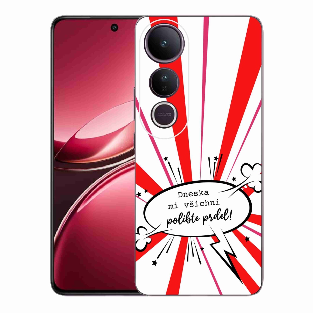 Gél borító mmCase a Vivo V50 Lite 4G/5G készülékhez - vicces szöveg 15 fehér háttérrel