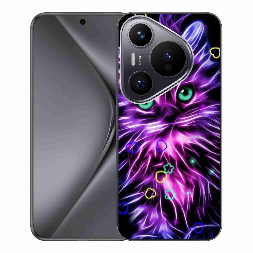 Gél borítás mmCase a Huawei Pura 70 Pro készülékre - absztrakt macska