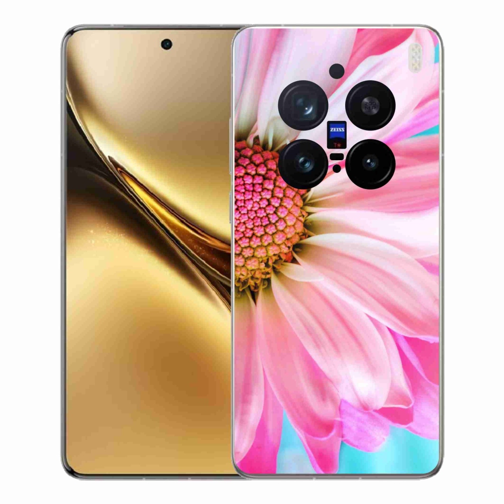 Zselés borítás mmCase a Vivo X200 Pro 5G készülékhez - rózsaszín virág