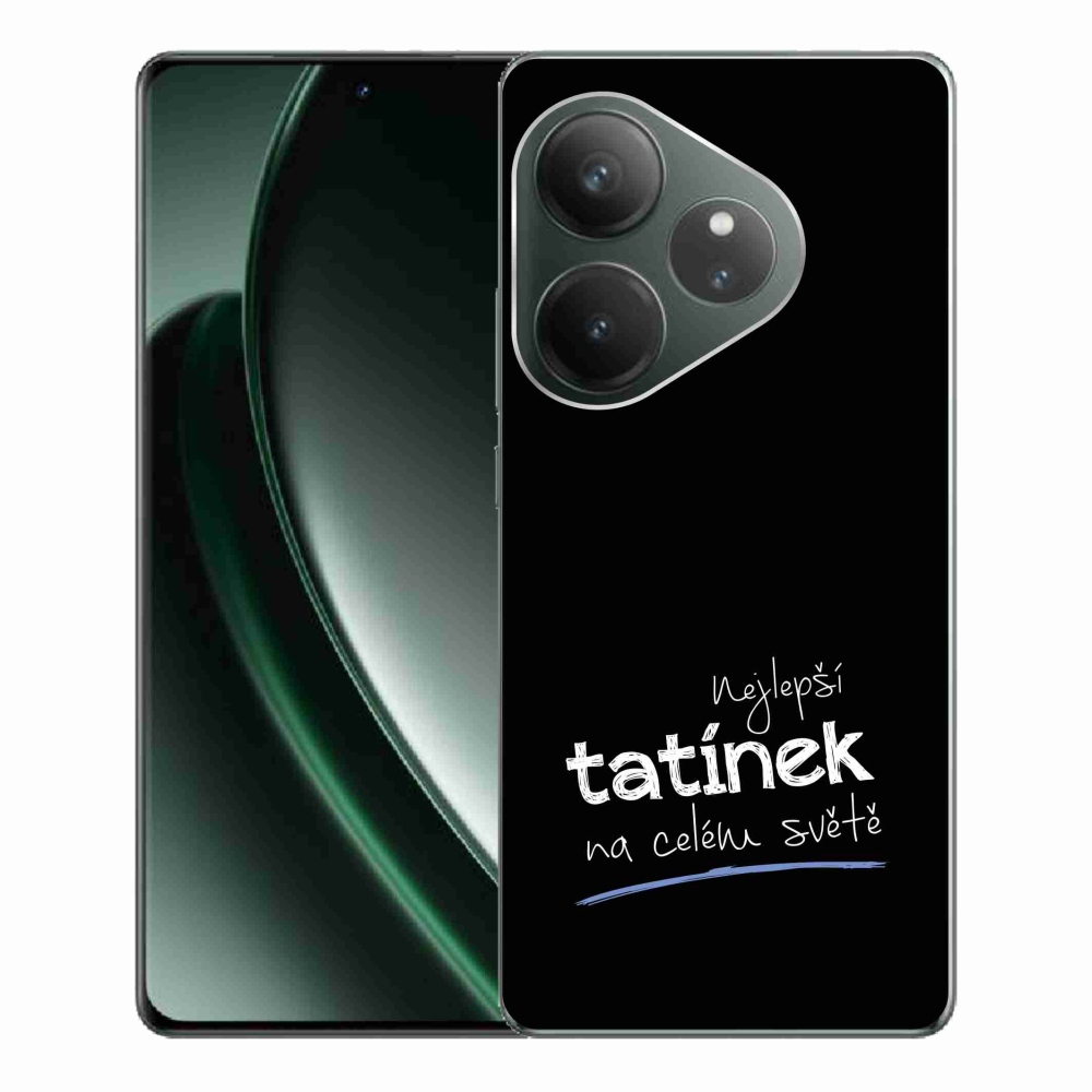 Gél borítás mmCase a Realme GT 6 5G/GT 6T 5G - Best Daddy 4 fekete háttérrel