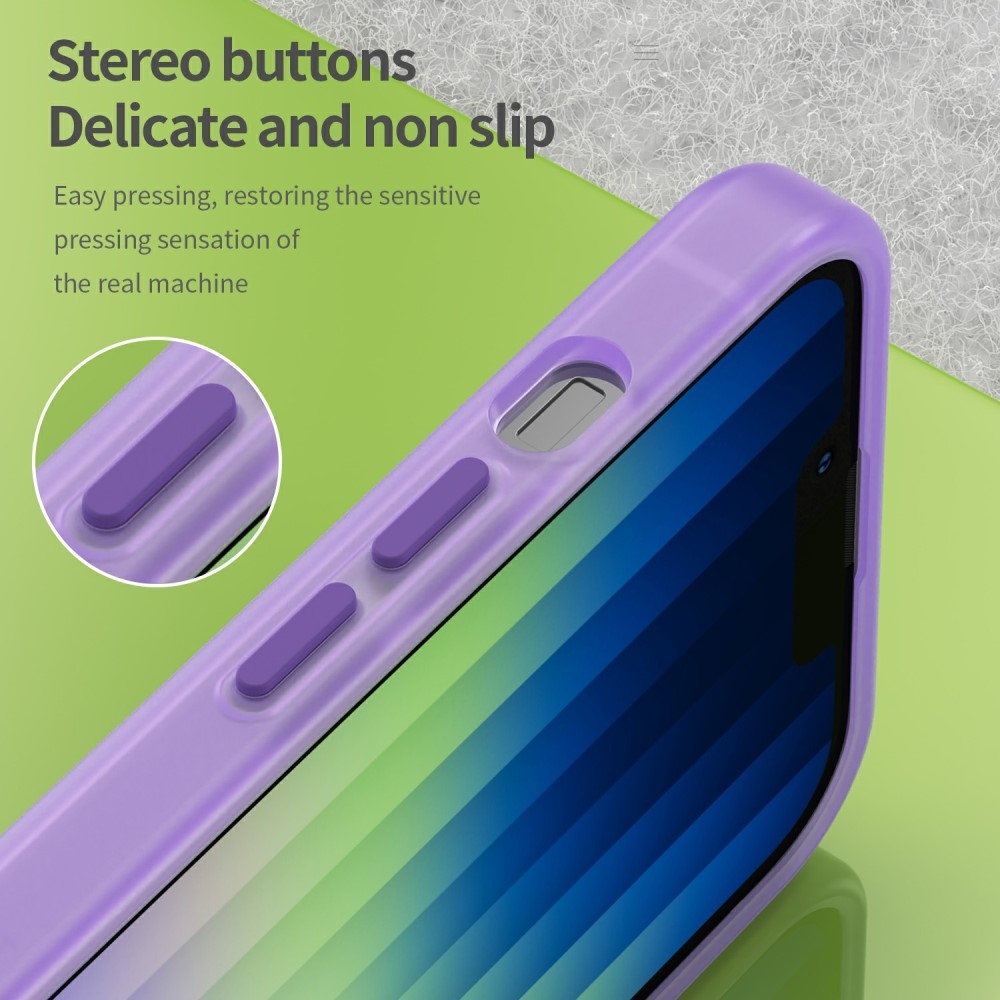 Frost zselés tok MagSafe támogatással iPhone 16e/17e készülékhez - lila