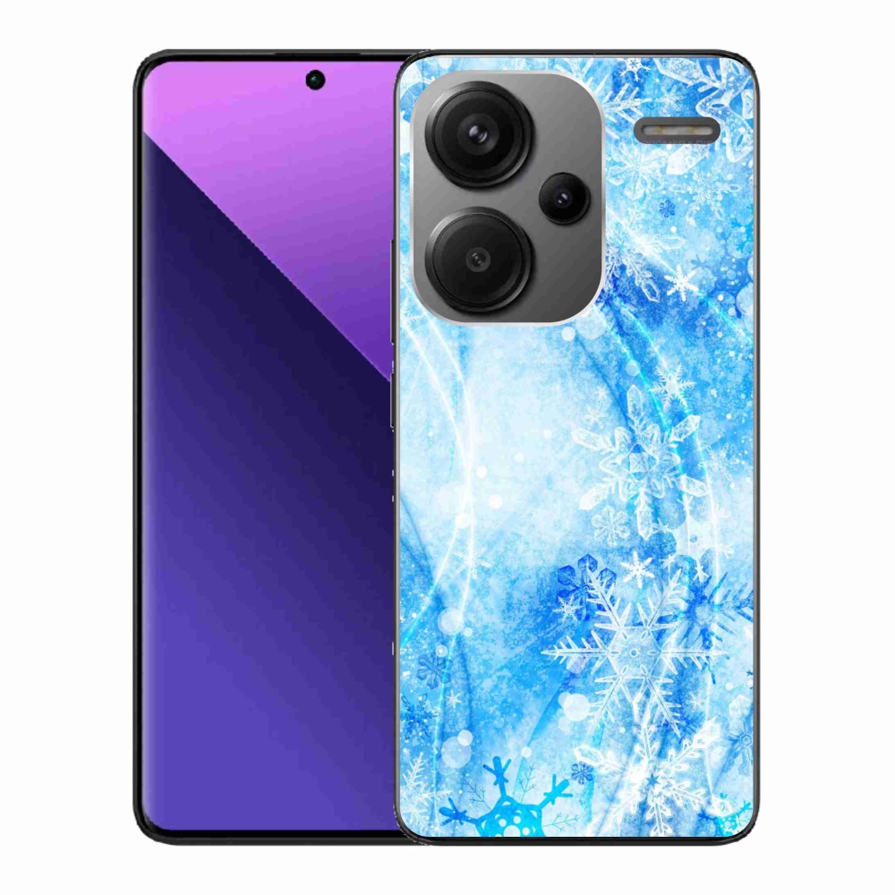 Gél borítás mmCase a Xiaomi Redmi Note 13 Pro+ 5G számára - hópelyhek