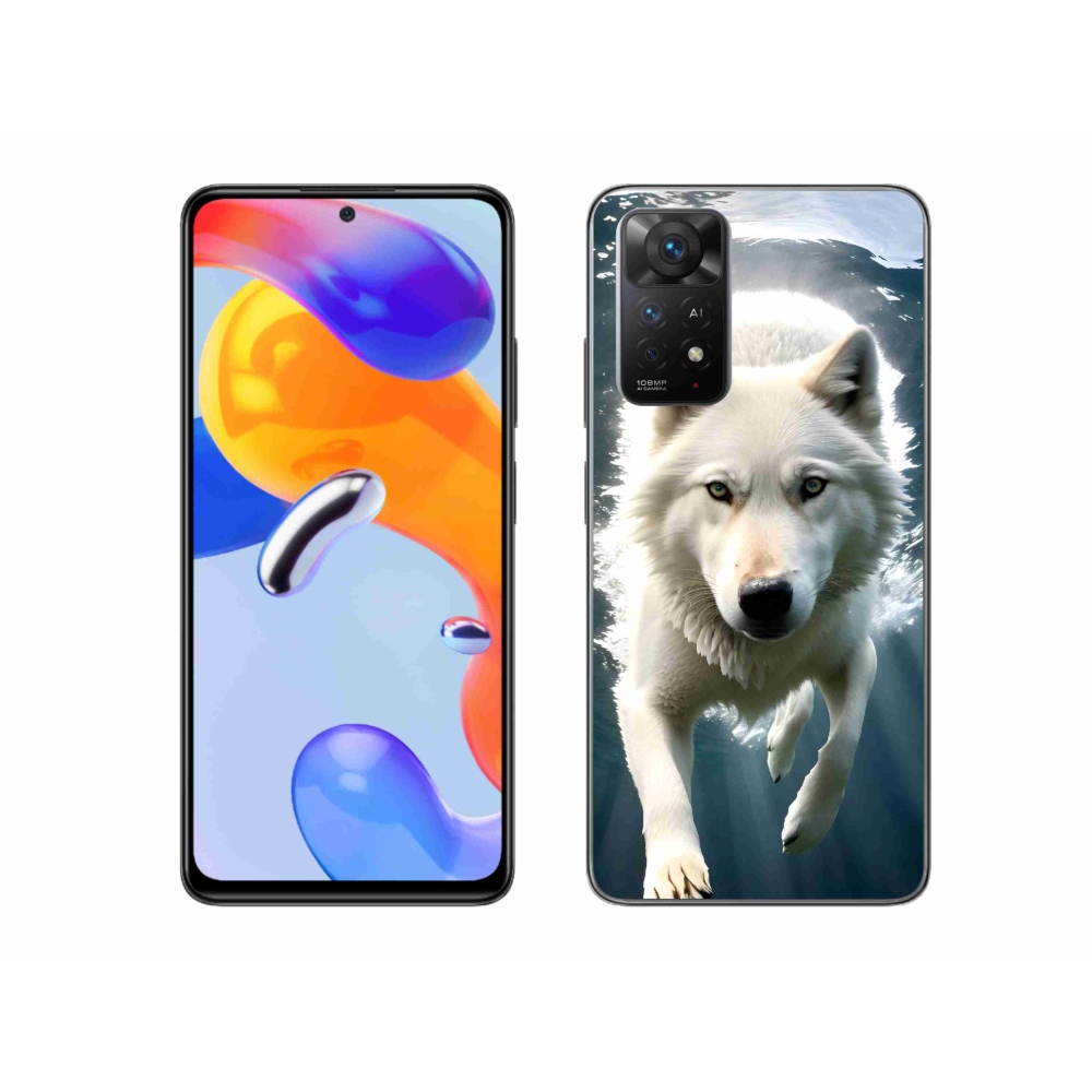 Gél borítás mmCase a Xiaomi Redmi Note 11 Pro 4G/5G számára - fehér farkas