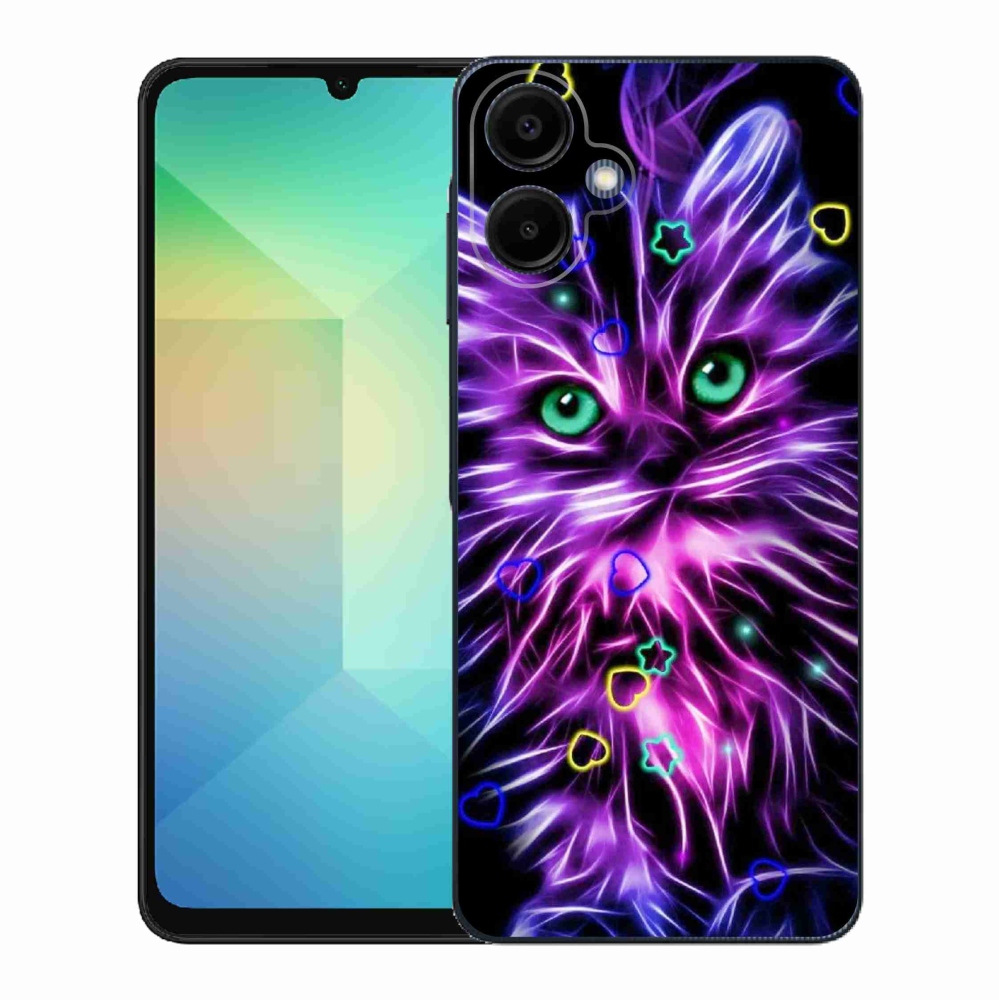 Gél borítás mmCase Samsung Galaxy A06 4G - absztrakt macska