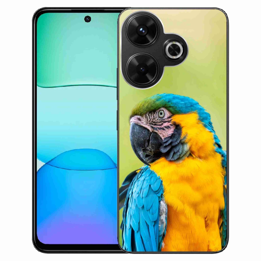 Gél tok mmCase a Xiaomi Redmi 13 4G/Poco M6 4G - papagáj ara 2 számára