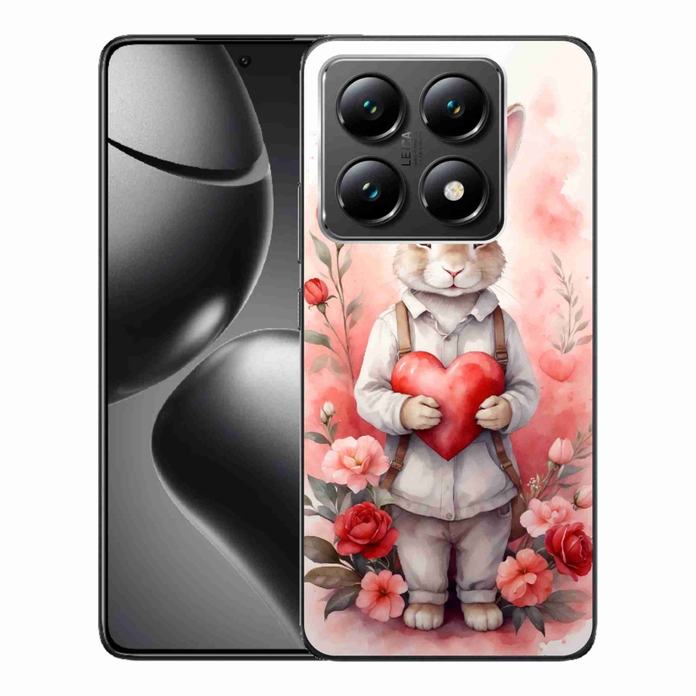 Gél borító mmCase a Xiaomi 14T-hez - nyúl szívvel