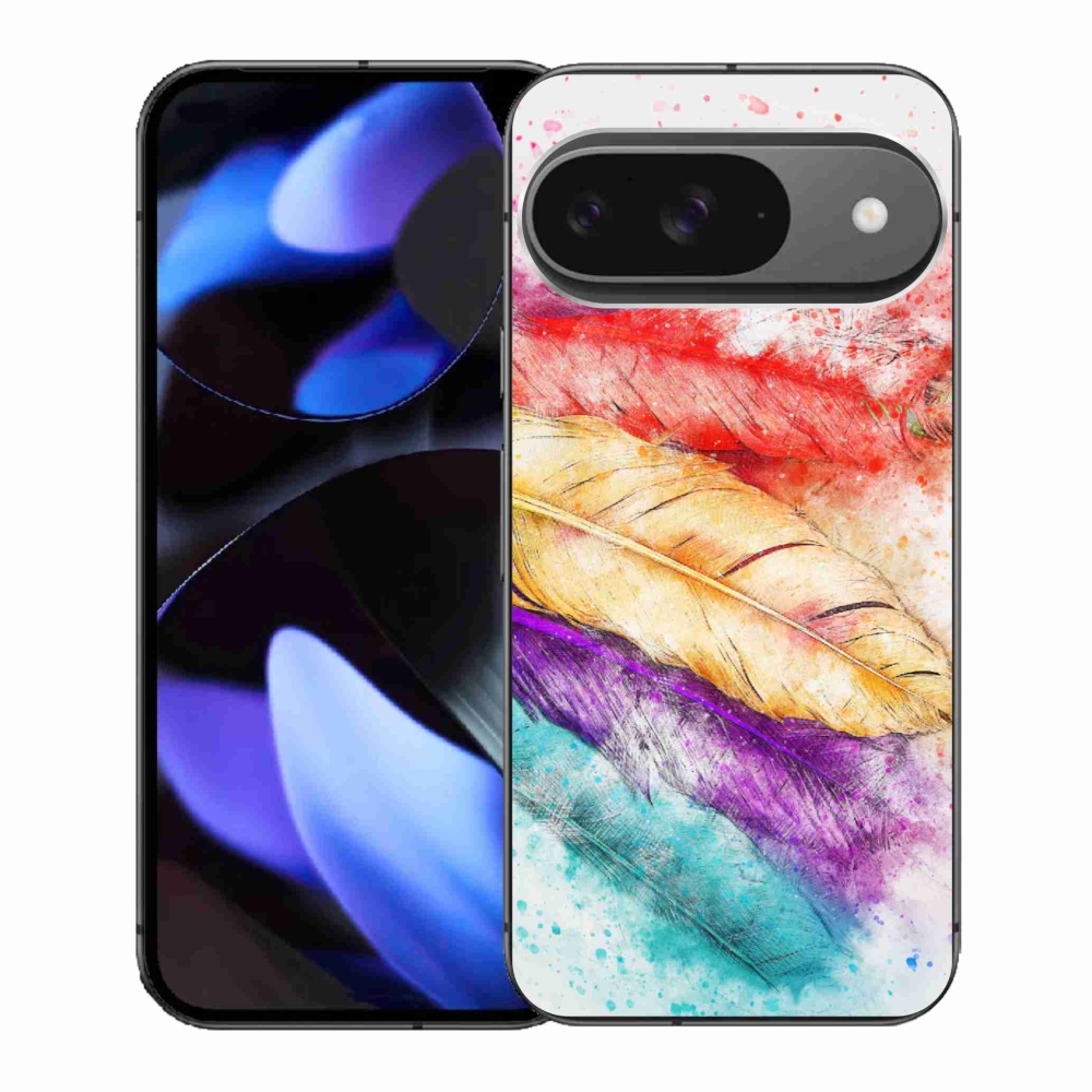 Zselés borítás mmCase a Google Pixel 9/9 Pro számára - színes toll