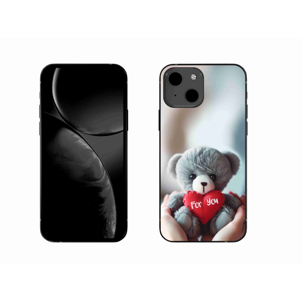 Gél borítás mmCase iPhone 13 6.1 készülékhez - mackó a szerelmesek számára