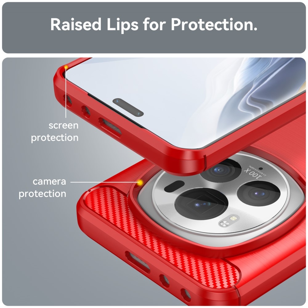 Szénálló zselés tok a Honor Magic 6 Pro 5G készülékhez - piros