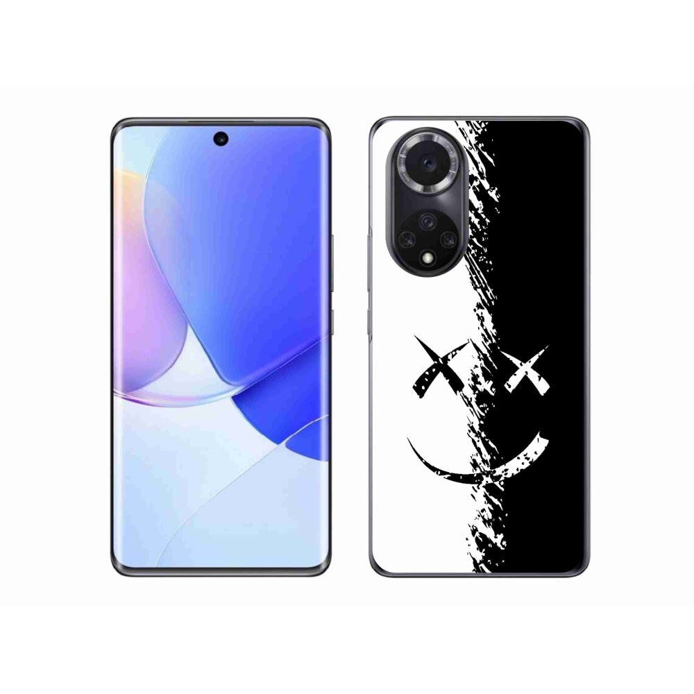 Gél borító mmCase a Huawei Nova 9-en - fekete-fehér mosolygó