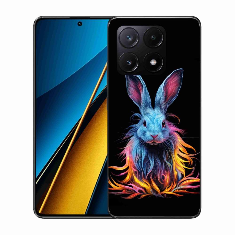 Gél borítás mmCase a Xiaomi Poco X6 Pro 5G számára - absztrakt nyúl