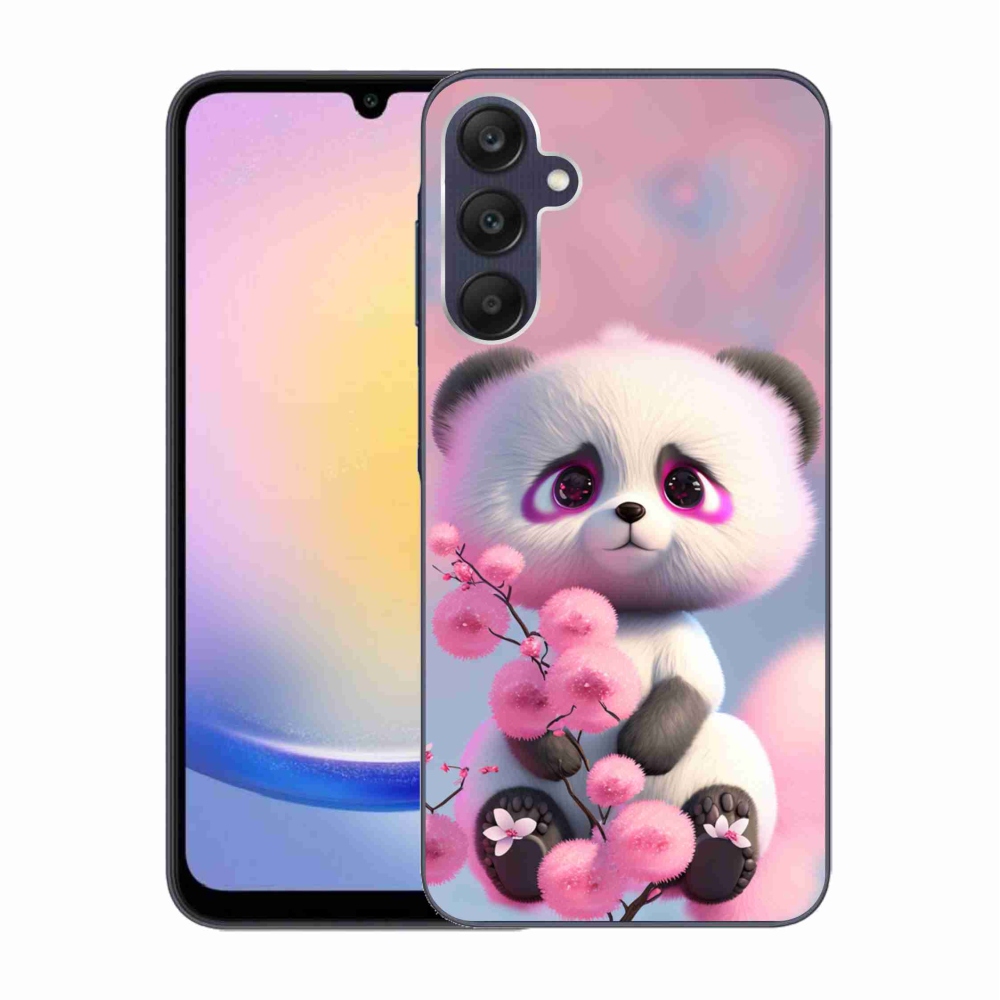 Gél borítás mmCase Samsung Galaxy A25 5G - aranyos panda 1