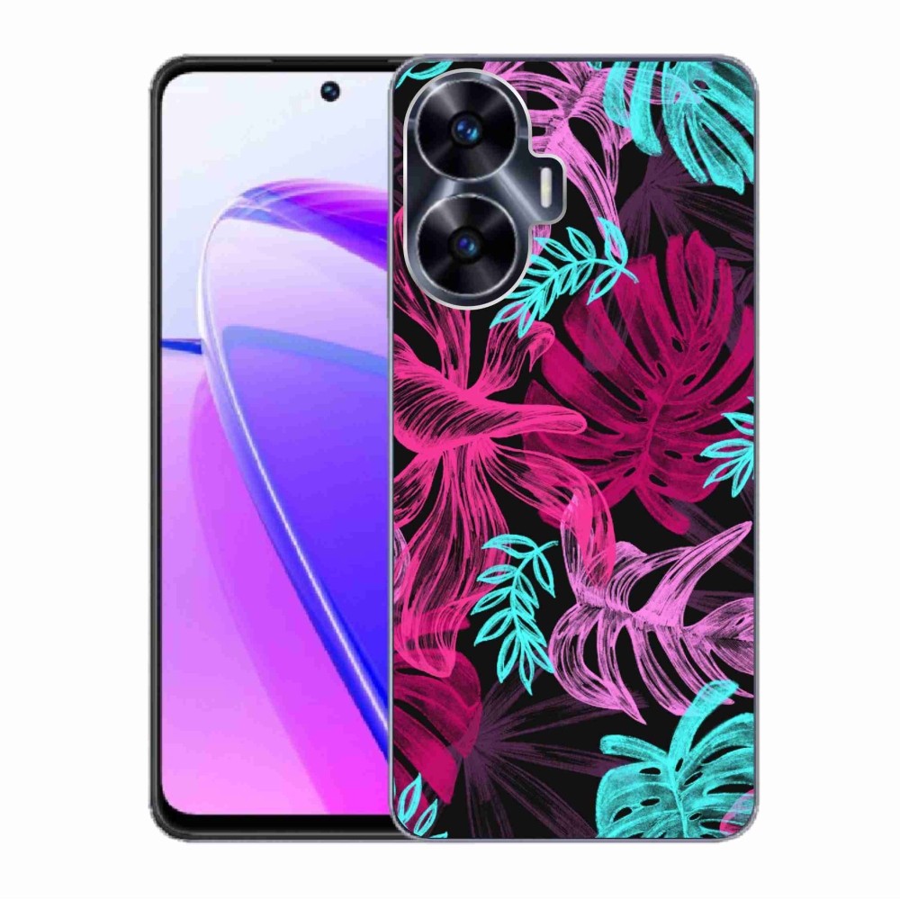 Zselés borító mmCase a Realme C55 készülékhez - virágok 1