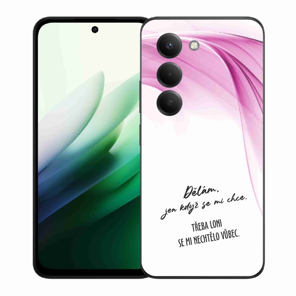 Gél borító mmCase a Xiaomi Redmi 15 5G-hez - vicces szöveg 12 fehér háttérrel