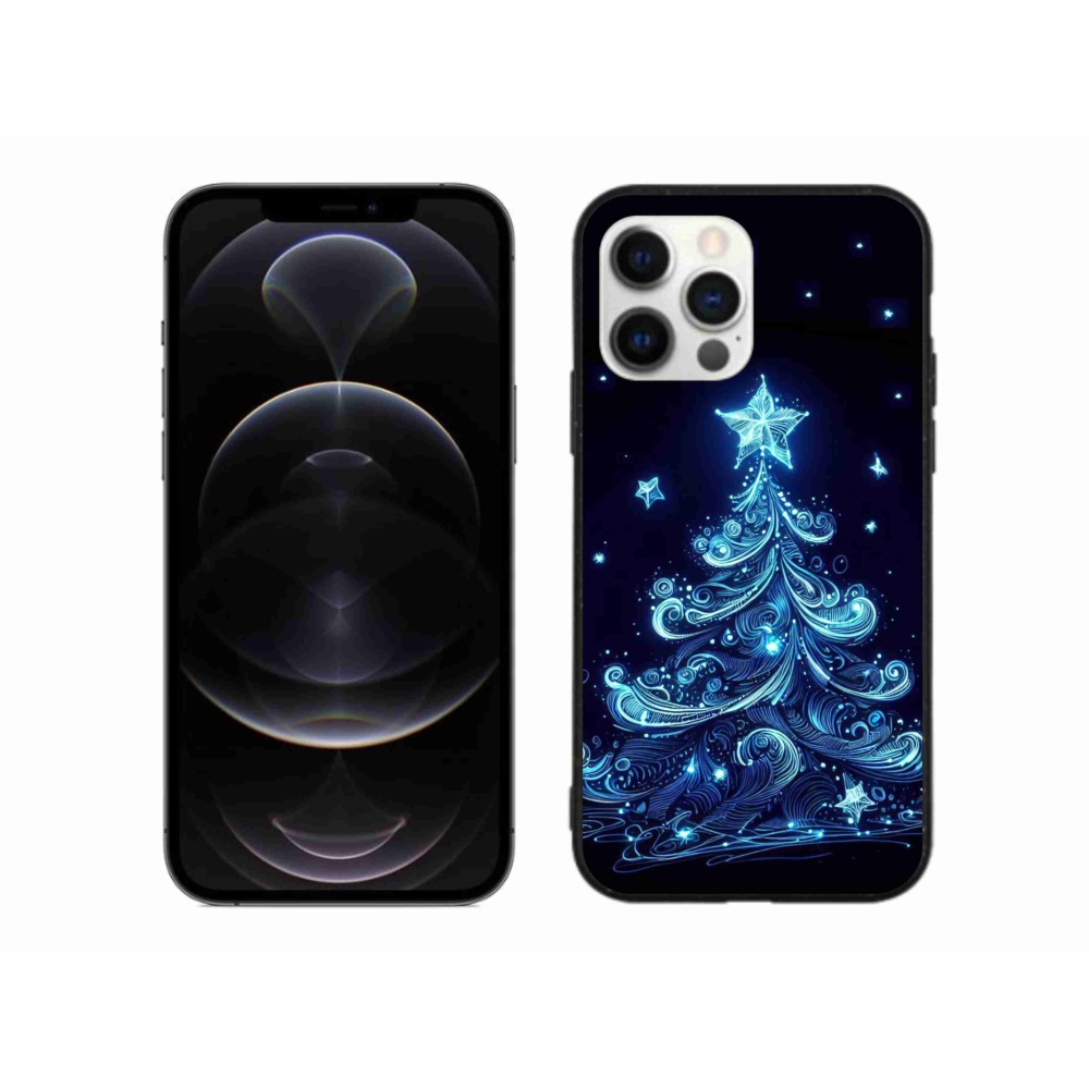 Gél borítás mmCase iPhone 12 Pro Max készülékhez - neon karácsonyfa 4