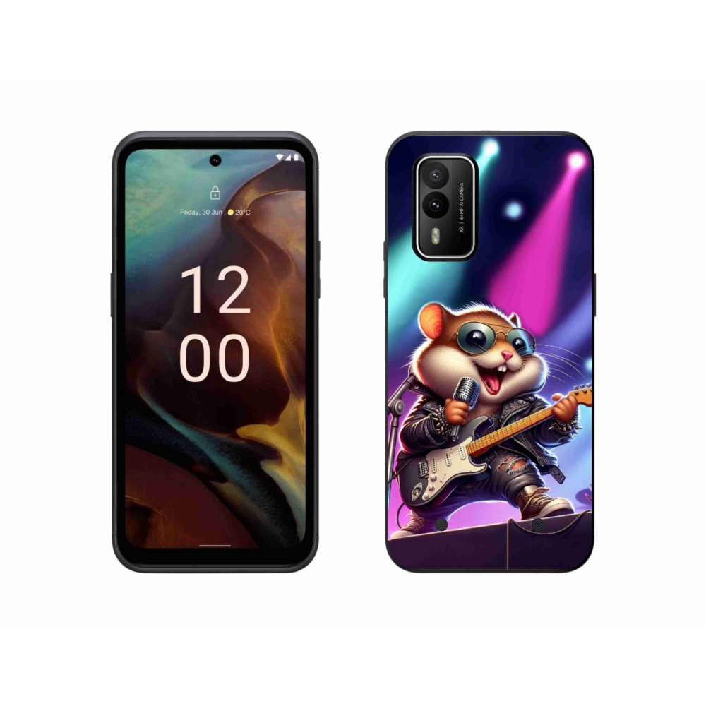Zselés borítás mmCase a Nokia XR21 készülékhez - hörcsög hintalóval