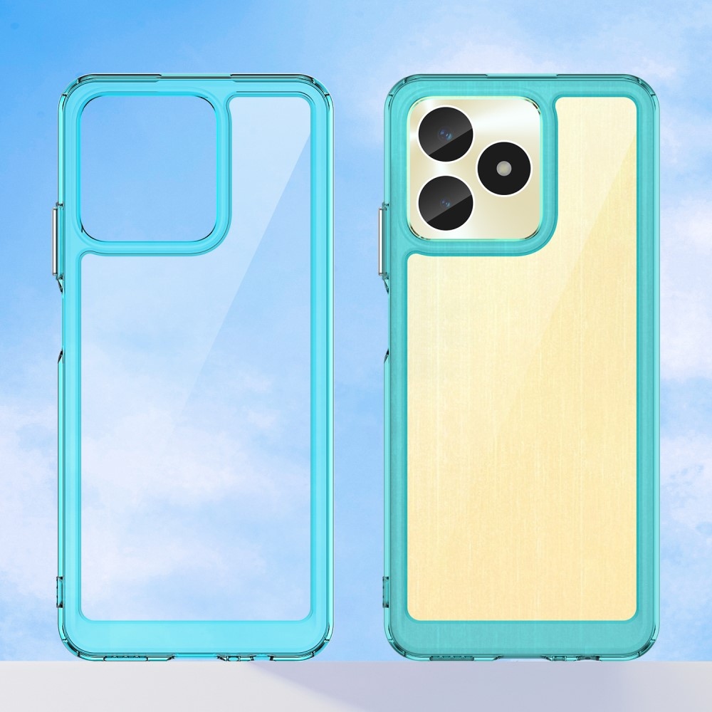 Gél tok fix hátlappal a Realme C51/C53 készülékhez - világoskék színben