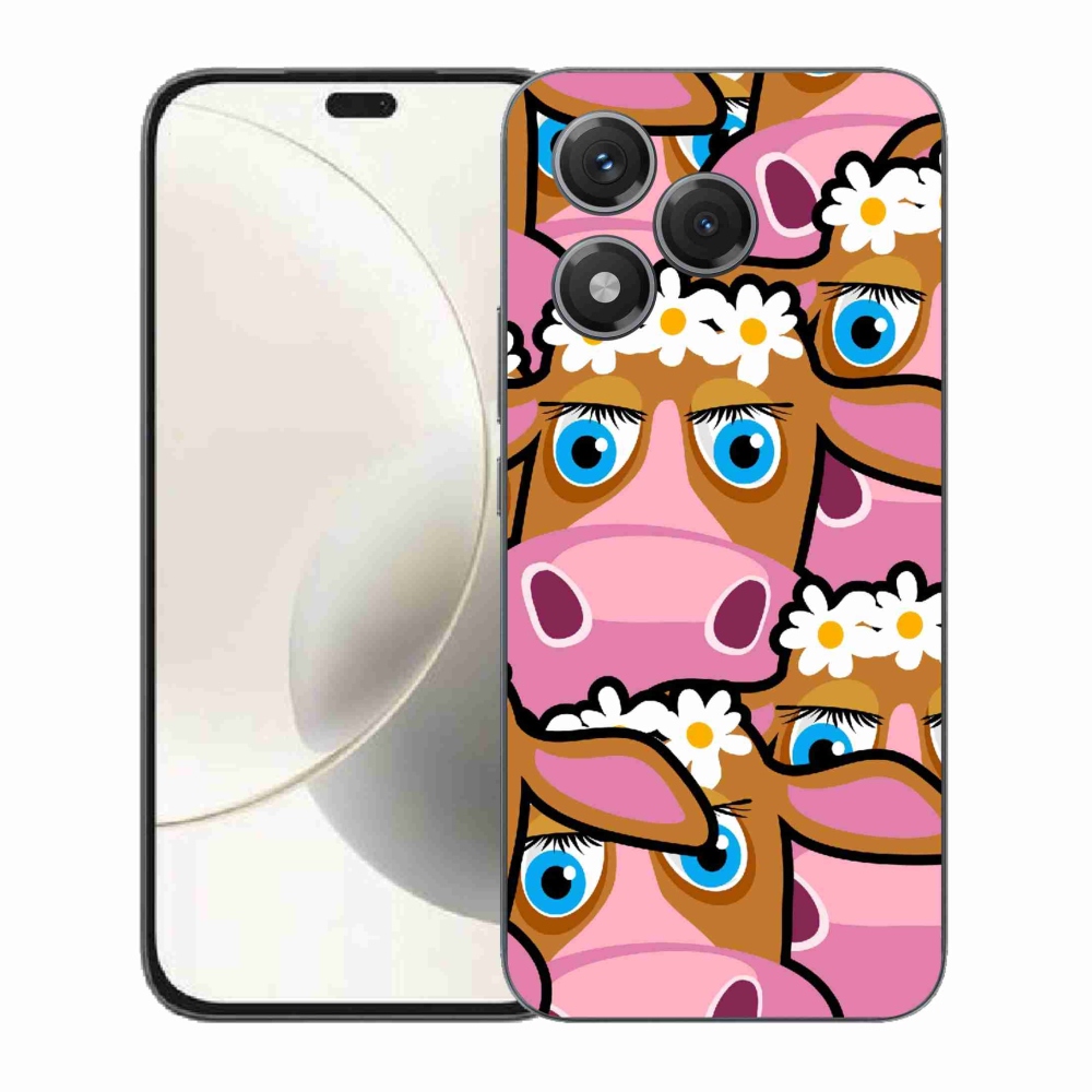 Zselés borítás mmCase a Honor 400 Lite készülékhez - karikatúrás tehenek