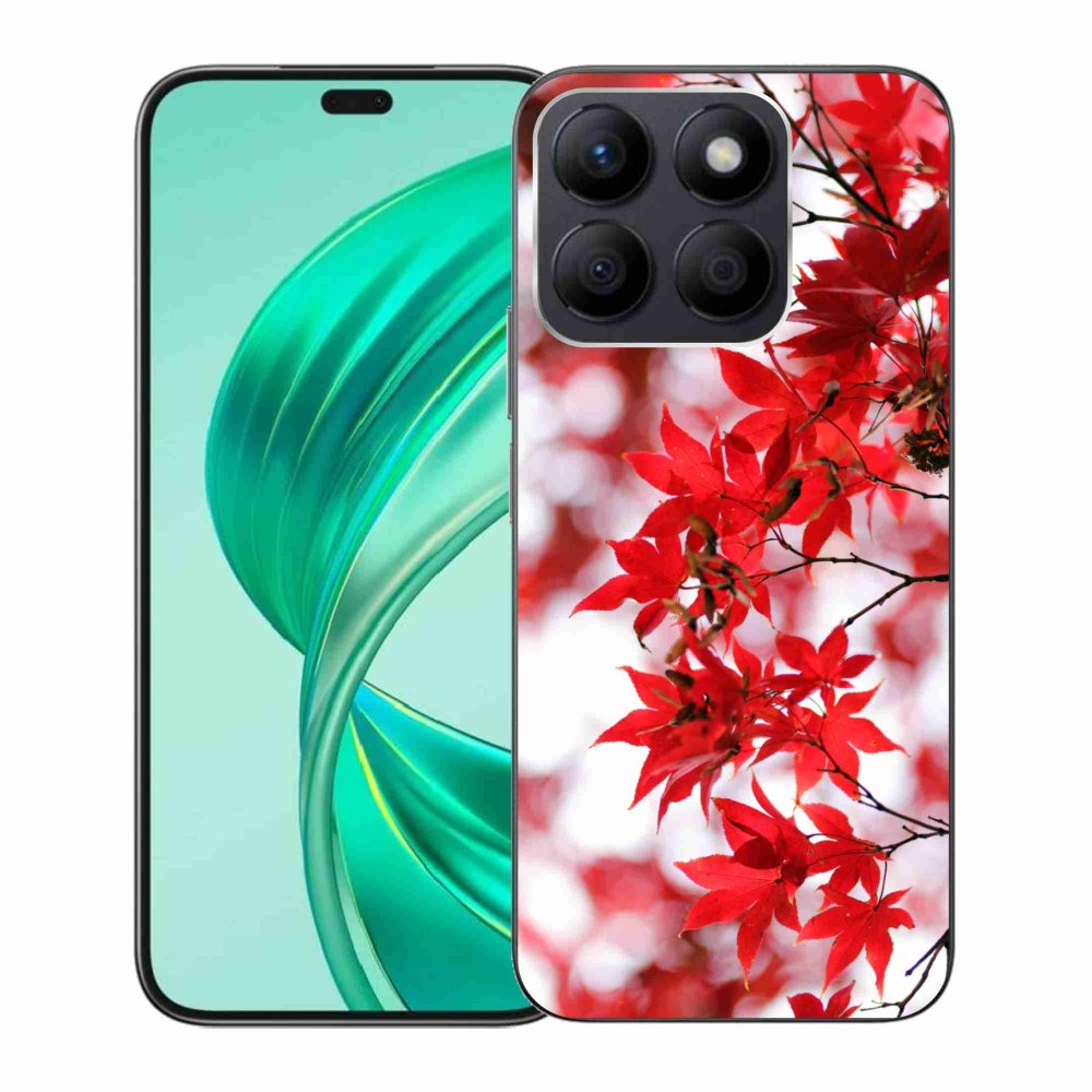 Zselés borítás mmCase a Honor X8b készülékhez - piros levelek