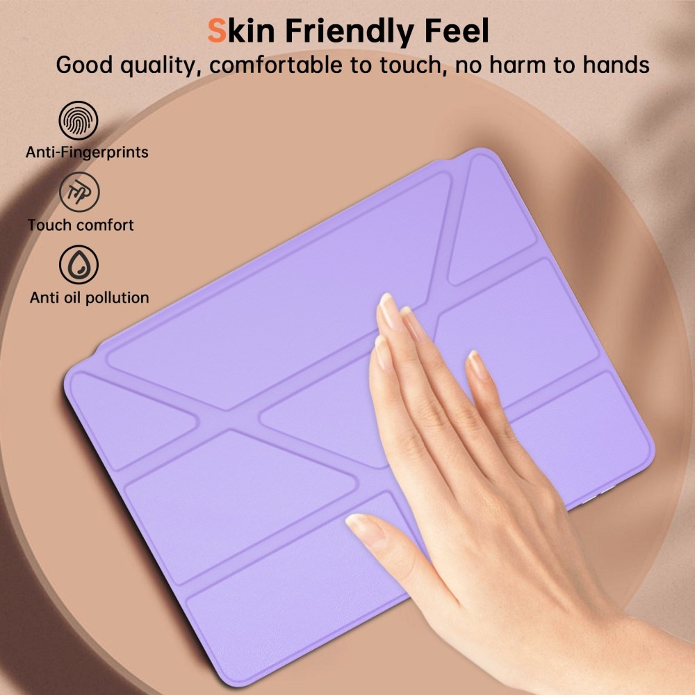 Origami intelligens pozicionáló tok Xiaomi Pad 7/7 Pro tablethez - világos lila