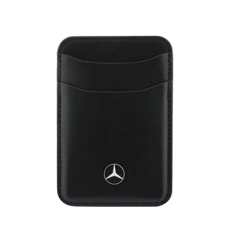 Mercedes PU bőr MagSafe kártyatartó pénztárca fekete
