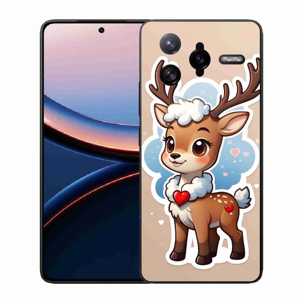 Gél borító mmCase a Xiaomi Poco F7 Ultra számára - rajzfilm rénszarvas