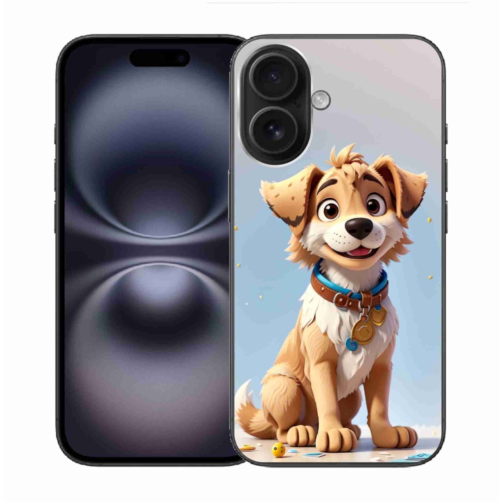 Gél borítás mmCase iPhone 16 készülékhez - rajzfilm kiskutya