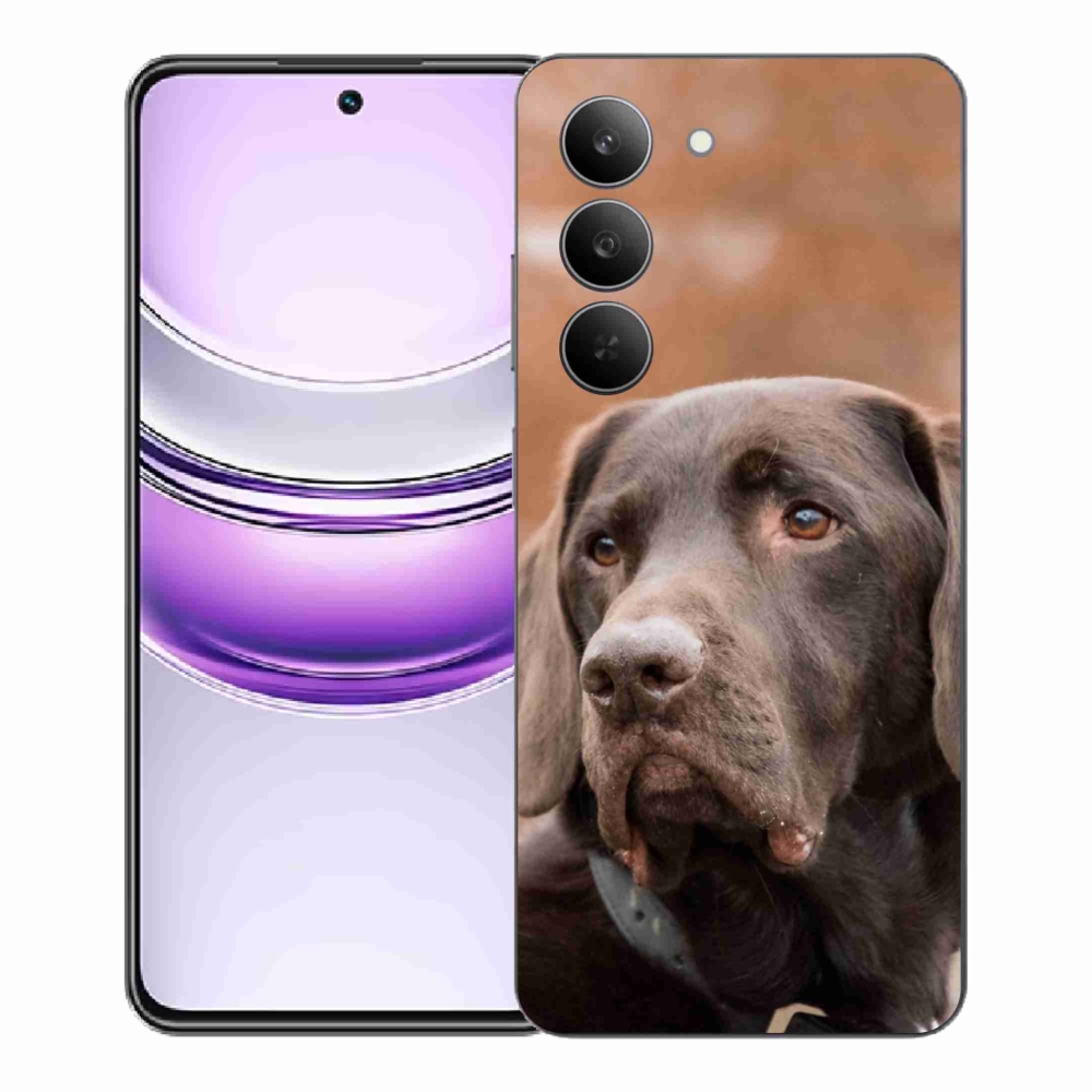 Gél borító mmCase a Realme 14x 5G készülékhez - barna labrador