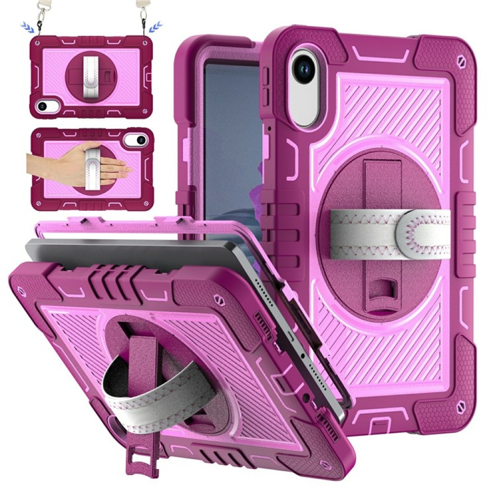 Strape tartós borító kézi fogantyúval és pánttal Xiaomi Redmi Pad 2 - rózsaszín/rózsaszín