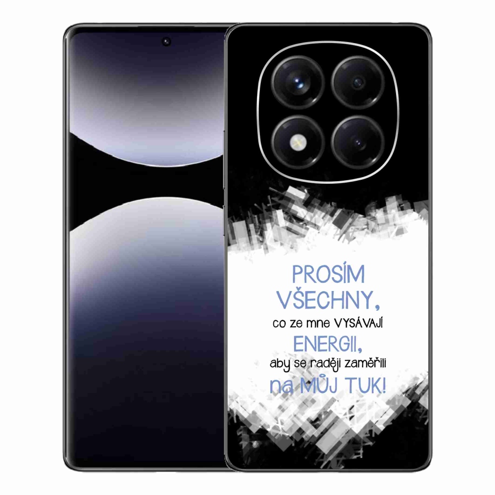 Gél borító mmCase a Xiaomi Redmi Note 14 Pro-hoz - vicces szöveg 1 kék