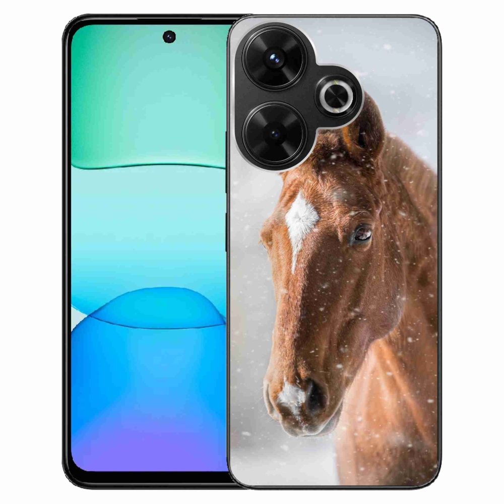 Gél borítás mmCase a Xiaomi Redmi 13 4G/Poco M6 4G - barna ló 2