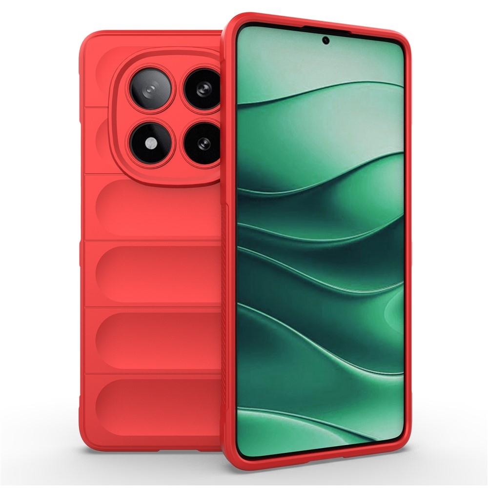 Rugg tartós zselés tok Xiaomi Redmi Note 14 Pro 5G/Poco X7 5G - piros