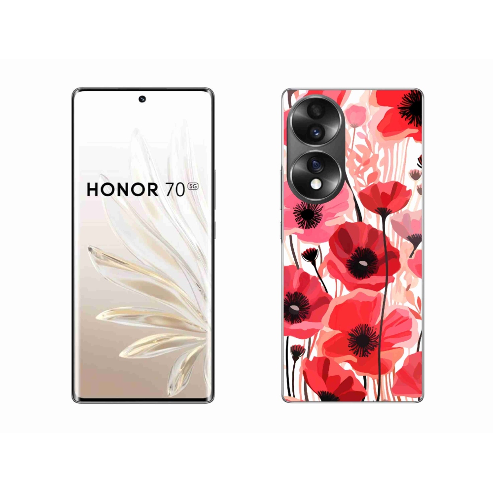 Zselés borítás mmCase a Honor 70-hez - mákos 1
