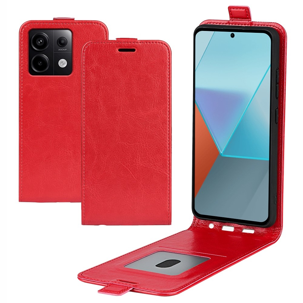 Függőleges flip tok Xiaomi Redmi Note 13 Pro 5G/Poco X6 5G - piros