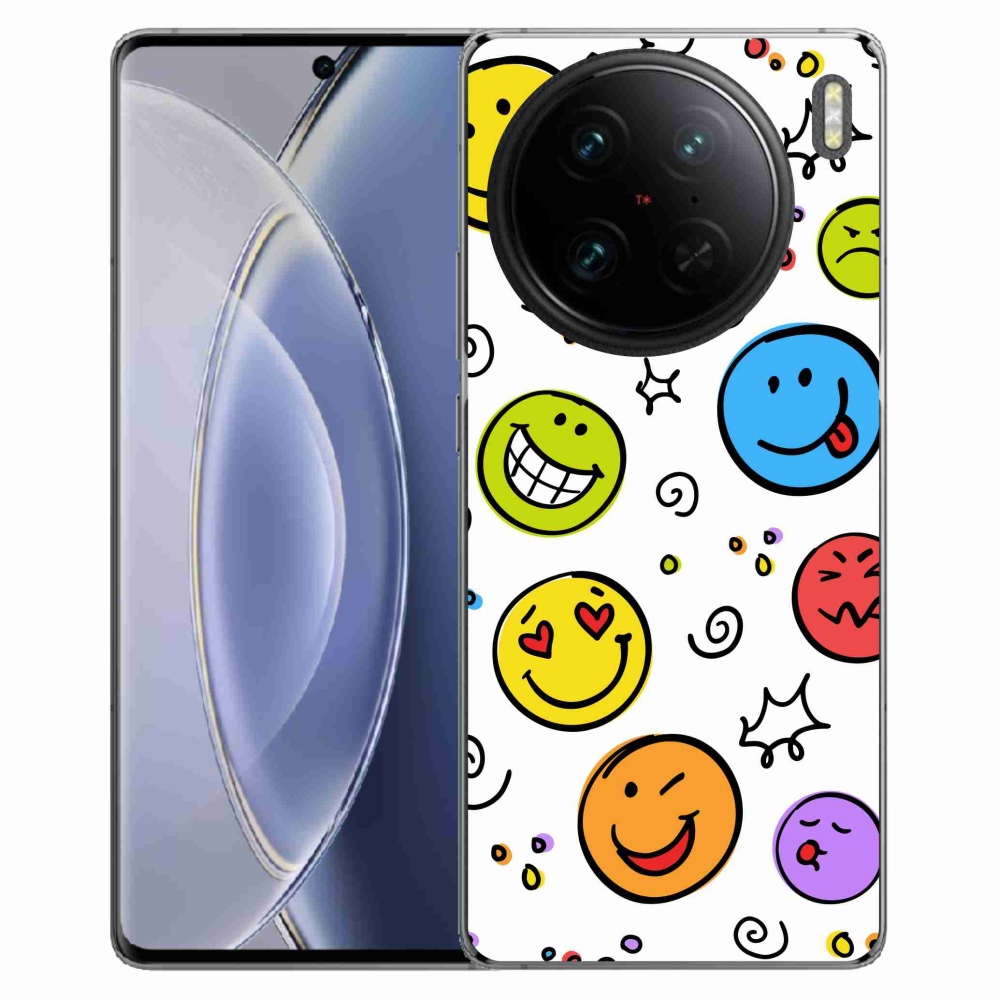Gél borítás mmCase a Vivo X90 Pro készülékhez - smiley-k