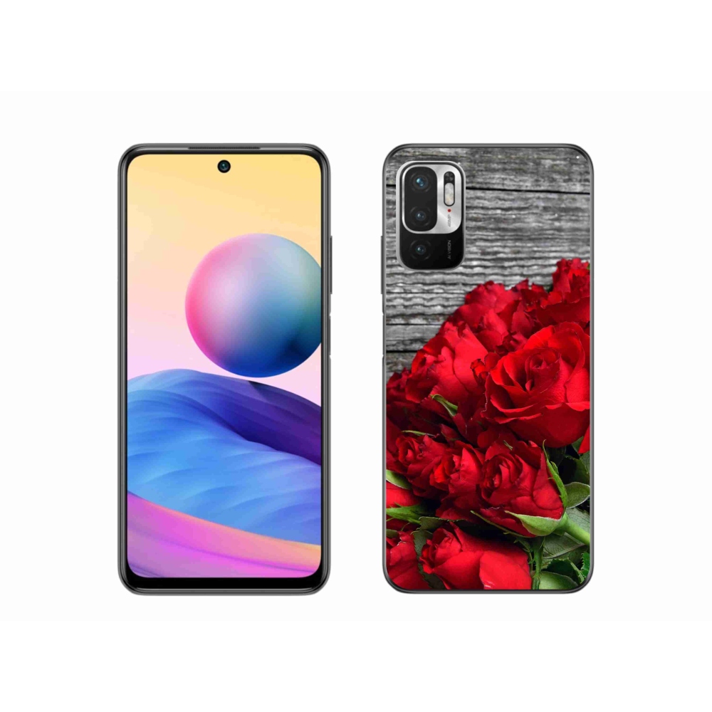 Gél borítás mmCase a Xiaomi Poco M3 Pro/5G készülékhez - piros rózsa