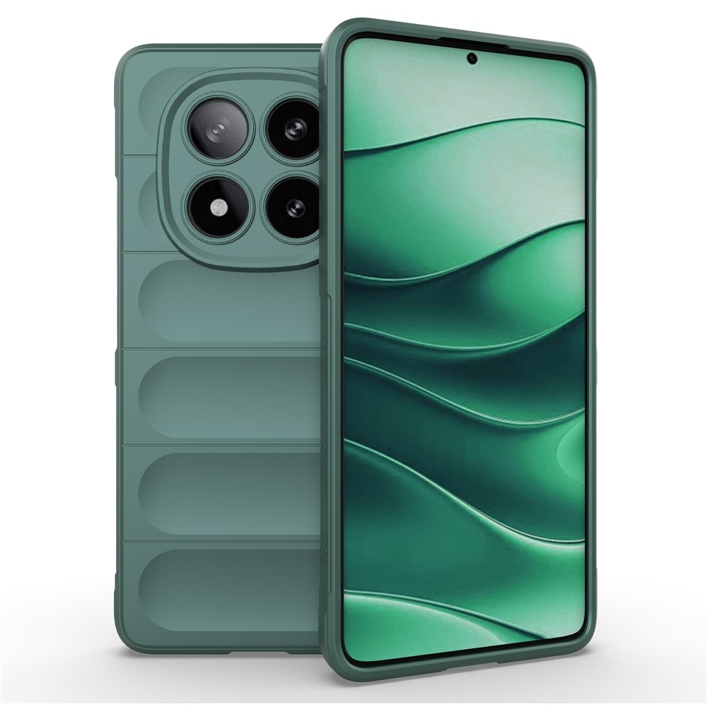 Rugg tartós zselés tok Xiaomi Redmi Note 14 Pro 5G/Poco X7 5G - zöld