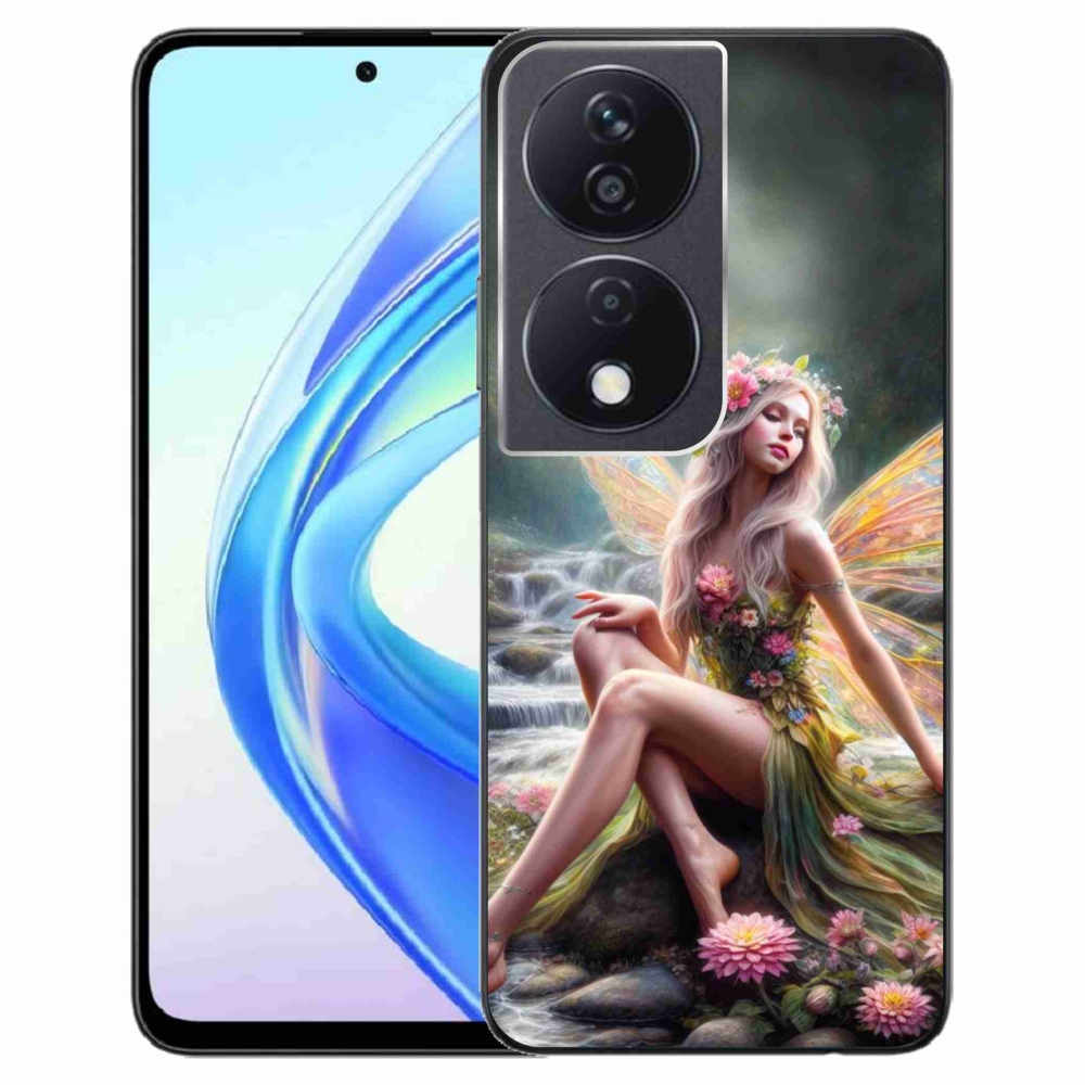 Zselés borítás mmCase a Honor X7b/Honor 90 Smart - pillangó nő 1