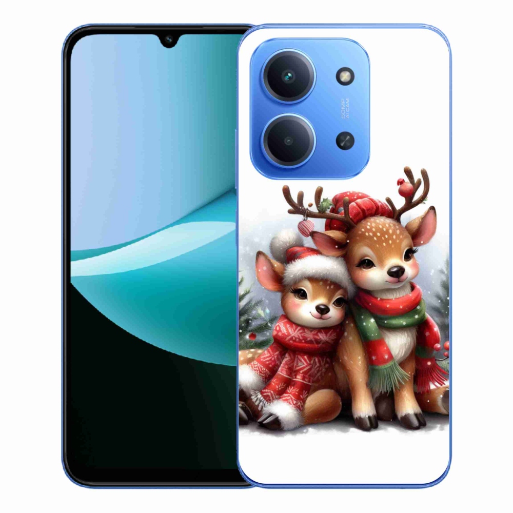 Gél borítás mmCase a Xiaomi Redmi 15C 4G/5G (173mm) - karácsonyi rénszarvashoz