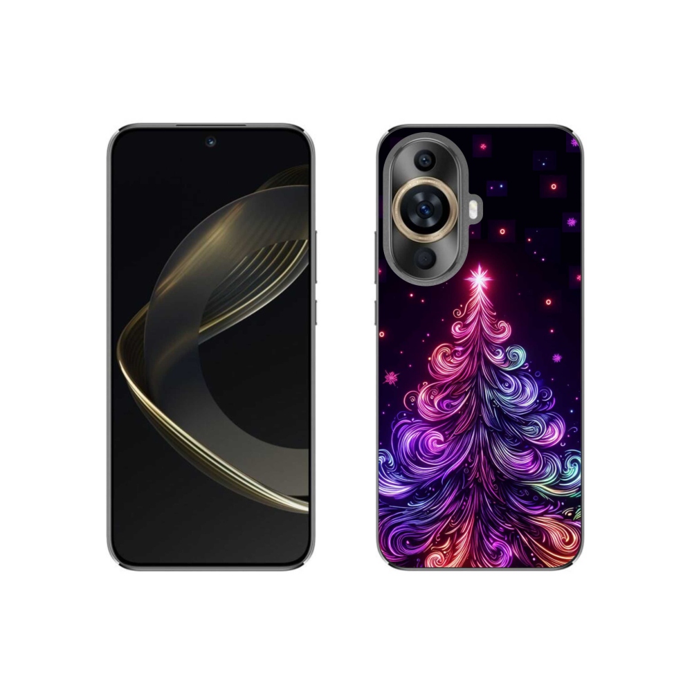 Gél borítás mmCase a Huawei Nova 11-hez - neon karácsonyfa 1