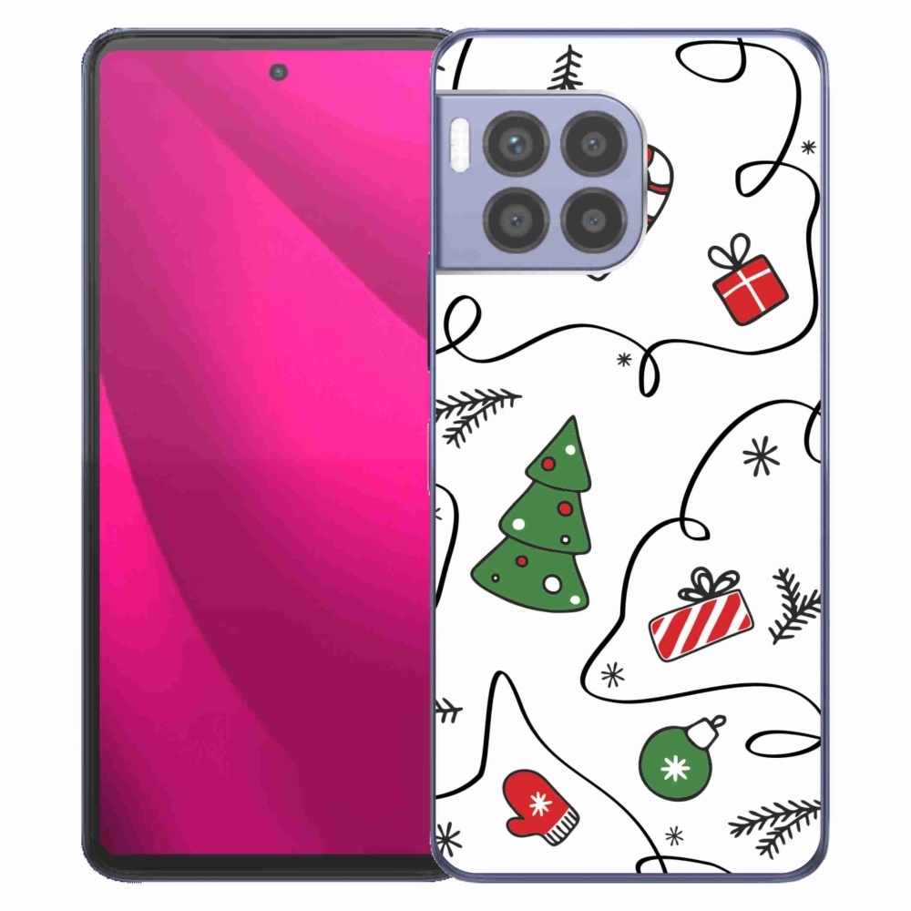 Zselés borító mmCase a T-Mobile T Phone 2 Pro készülékhez - Karácsonyi motívumok